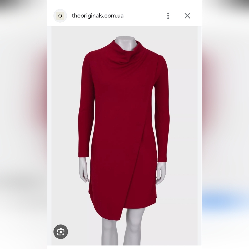 COS Dark Red/Burgundy Mini Dress